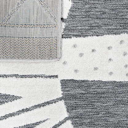 Kids Rug Tweet Happy Lion Play-Mat in Mottled Grey