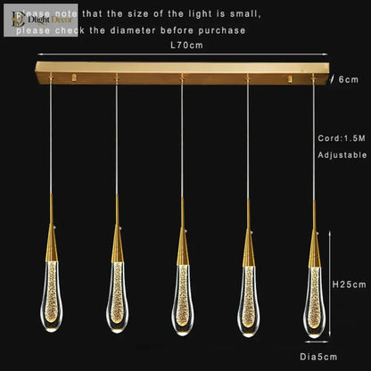 Lamp LED Modern Chandelier | Kitchen Island Home Lighting