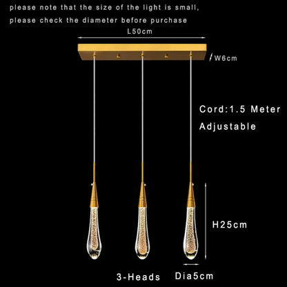 Lamp LED Modern Chandelier | Kitchen Island Home Lighting