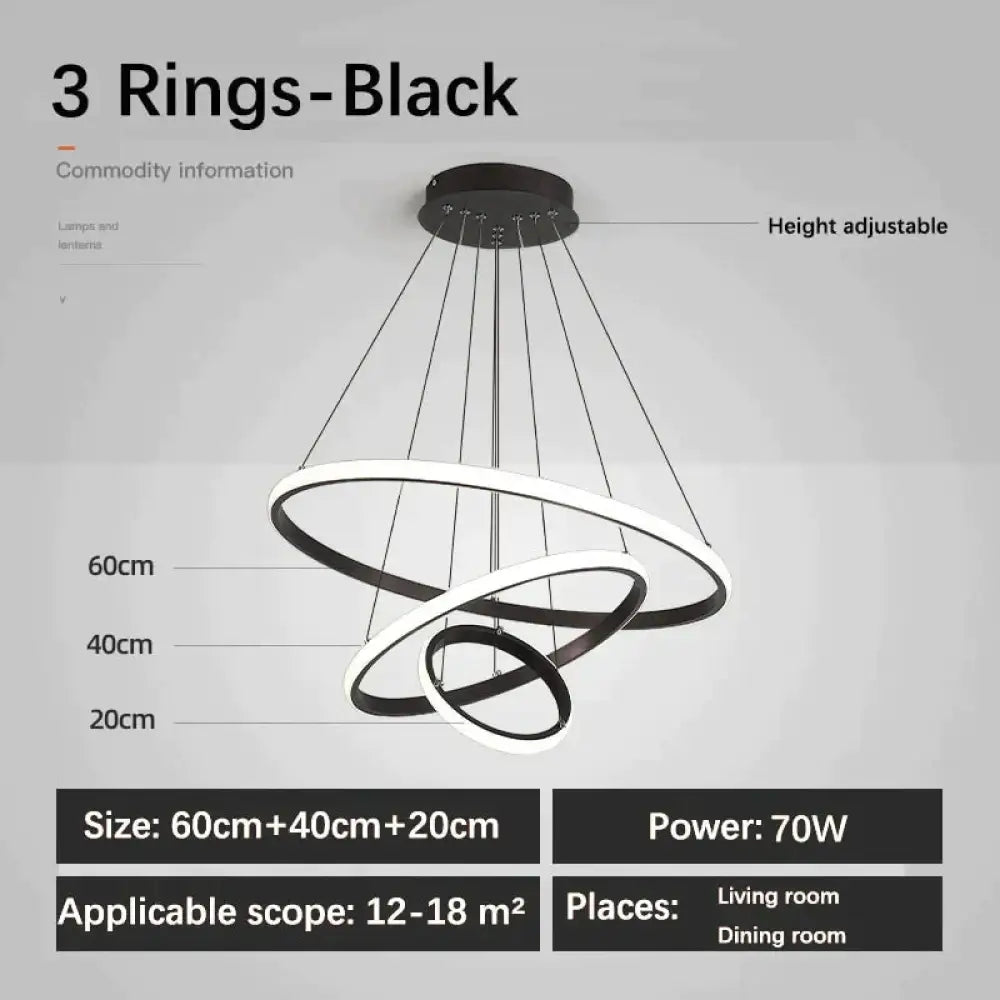 Laya Minimalist Chandelier | Modern Dining Room Lighting