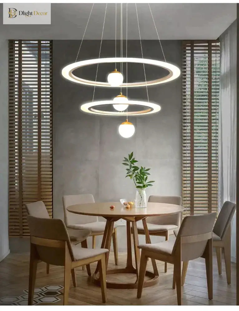 Laya Minimalist Chandelier | Modern Dining Room Lighting