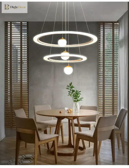 Laya Minimalist Chandelier | Modern Dining Room Lighting