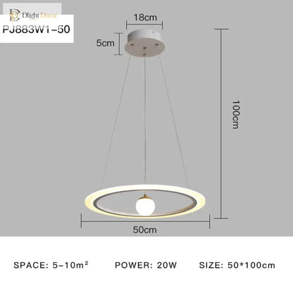 Laya Minimalist Chandelier | Modern Dining Room Lighting