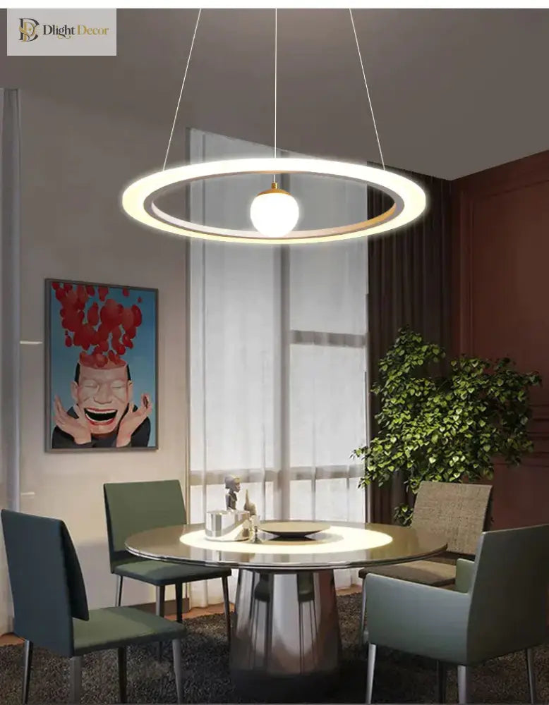 Laya Minimalist Chandelier | Modern Dining Room Lighting