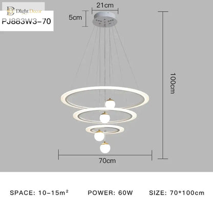 Laya Minimalist Chandelier | Modern Dining Room Lighting