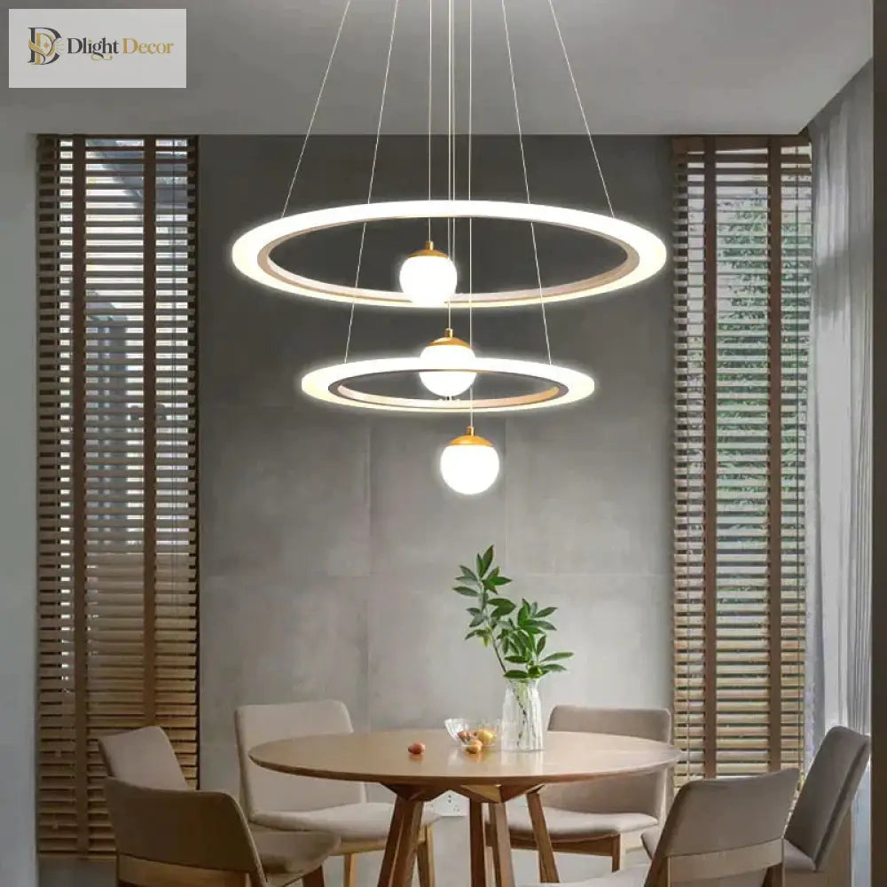 Laya Minimalist Chandelier | Modern Dining Room Lighting