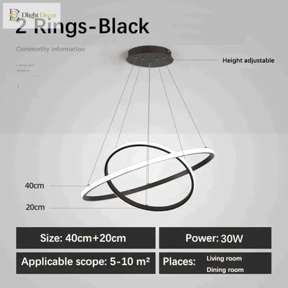 Laya Minimalist Chandelier | Modern Dining Room Lighting