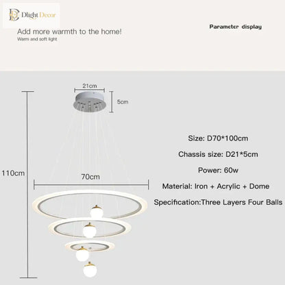 Laya Minimalist Chandelier | Modern Dining Room Lighting