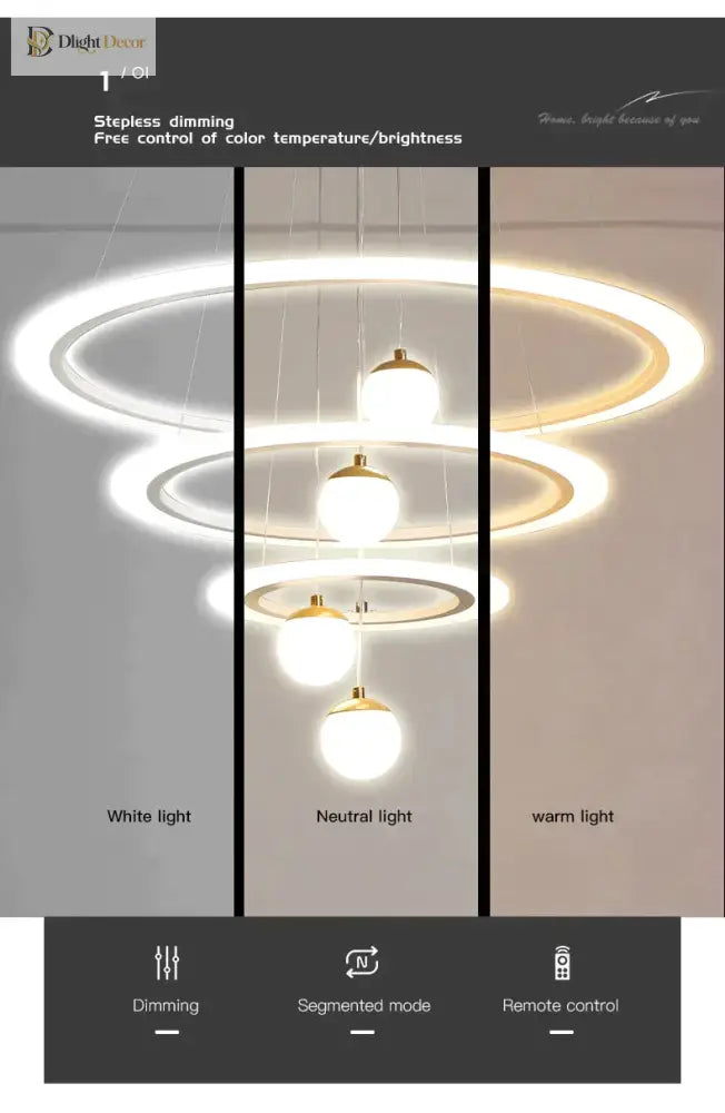 Laya Minimalist Chandelier | Modern Dining Room Lighting