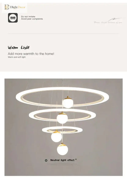 Laya Minimalist Chandelier | Modern Dining Room Lighting