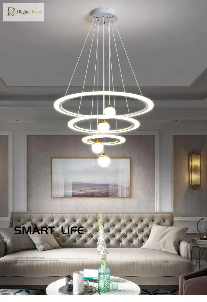 Laya Minimalist Chandelier | Modern Dining Room Lighting