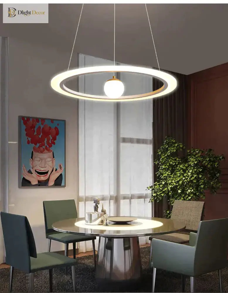 Laya Minimalist Chandelier | Modern Dining Room Lighting
