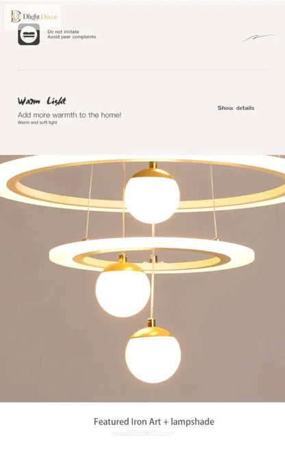 Laya Minimalist Chandelier | Modern Dining Room Lighting