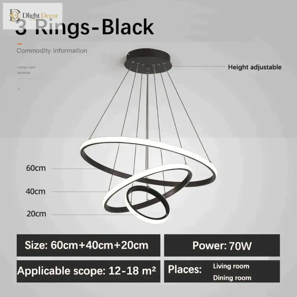 Laya Minimalist Chandelier | Modern Dining Room Lighting
