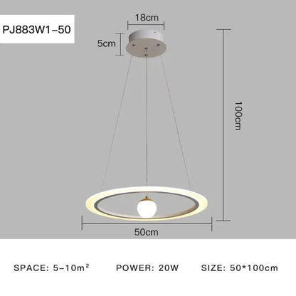 Laya Minimalist Chandelier | Modern Dining Room Lighting