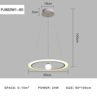 Laya Minimalist Chandelier | Modern Dining Room Lighting