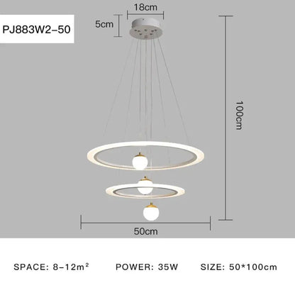 Laya Minimalist Chandelier | Modern Dining Room Lighting