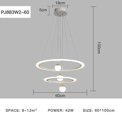 Laya Minimalist Chandelier | Modern Dining Room Lighting
