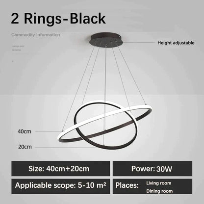Laya Minimalist Chandelier | Modern Dining Room Lighting