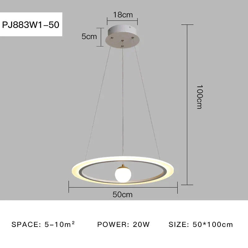 Laya Minimalist Chandelier | Modern Dining Room Lighting