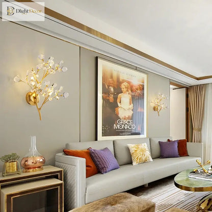 Layla Crystal Wall Sconce | Bedroom &amp; Hallway Lighting