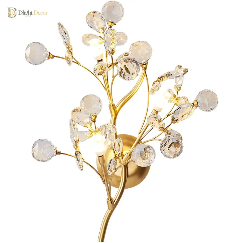 Layla Crystal Wall Sconce | Bedroom &amp; Hallway Lighting