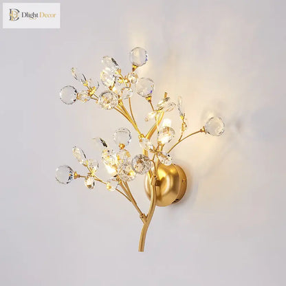 Layla Crystal Wall Sconce | Bedroom &amp; Hallway Lighting