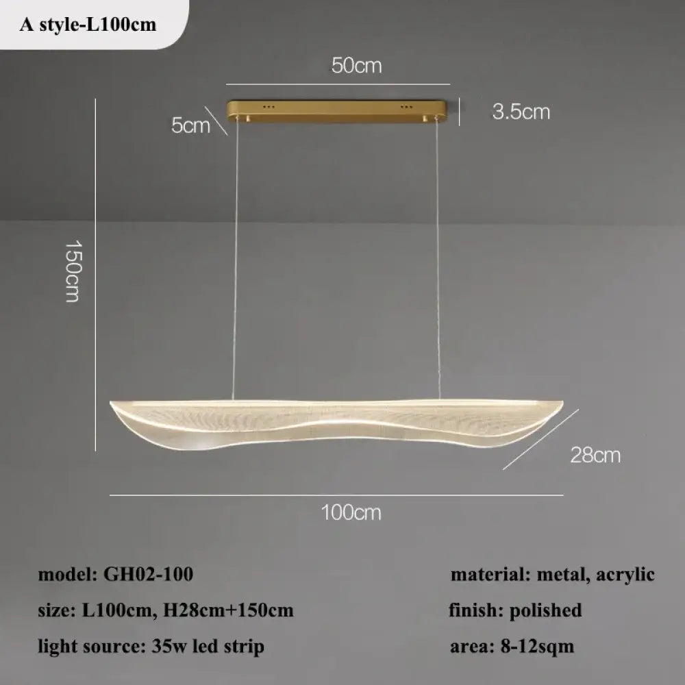 LED Acrylic Chandelier | Modern Dining Room Lighting