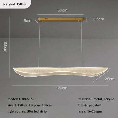LED Acrylic Chandelier | Modern Dining Room Lighting