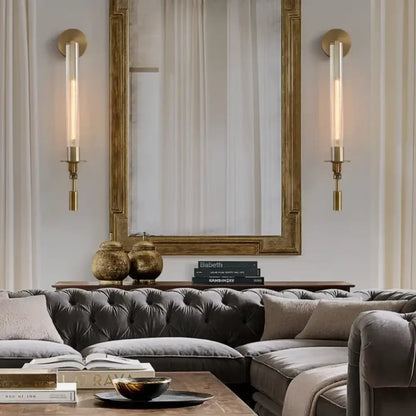 LED Brass Wall Sconce | Bedroom &amp; Bedside Lighting