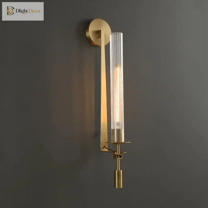 LED Brass Wall Sconce | Bedroom &amp; Bedside Lighting