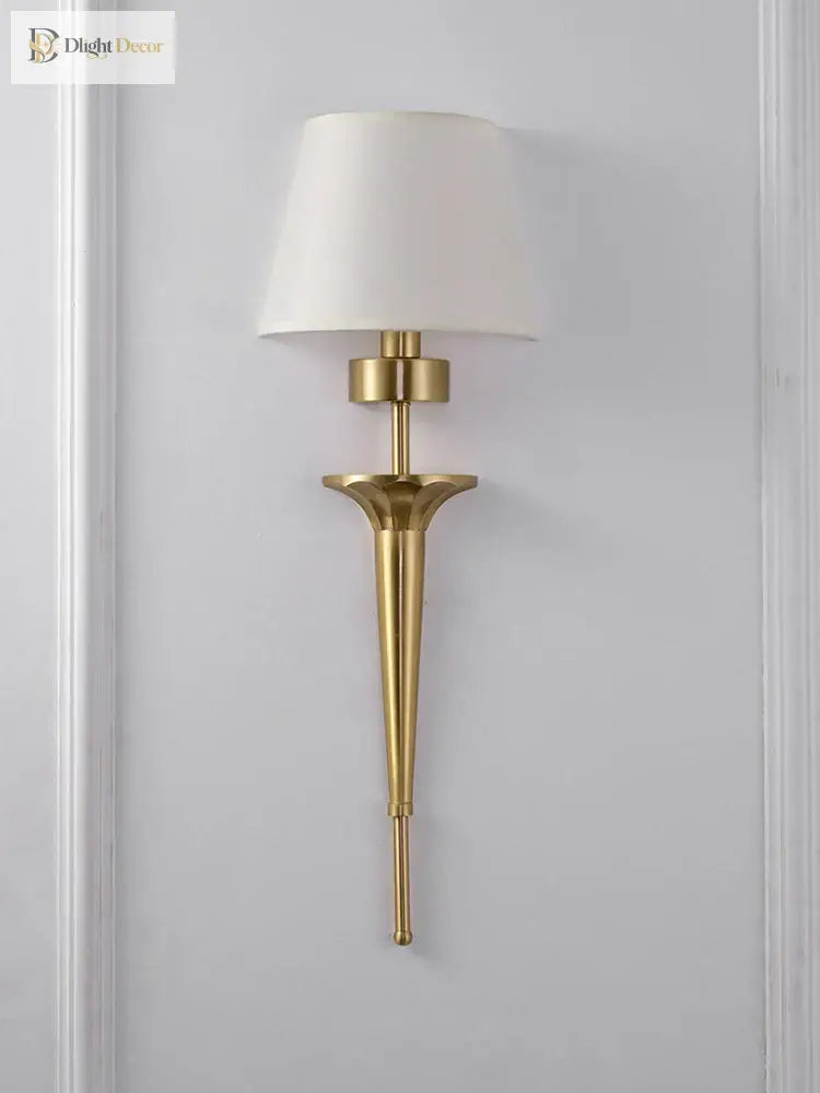 LED Copper Wall Sconce | Bedroom &amp; Bedside Lighting
