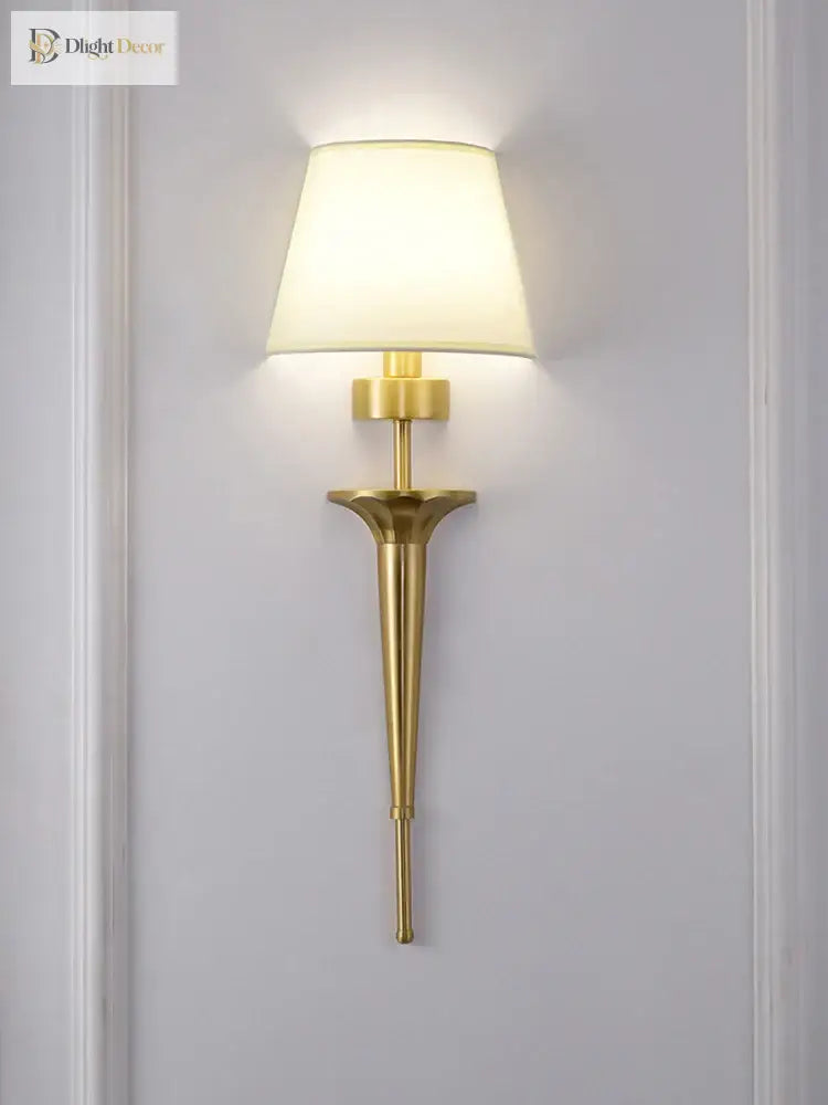 LED Copper Wall Sconce | Bedroom &amp; Bedside Lighting