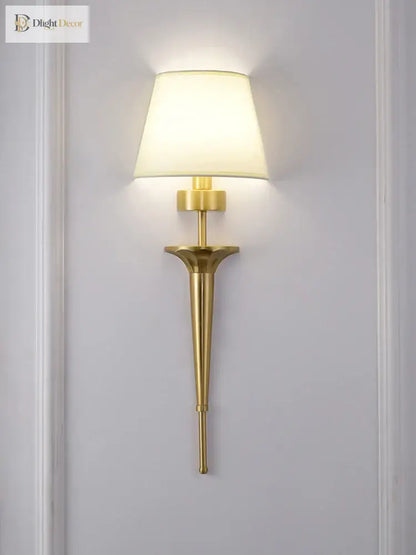 LED Copper Wall Sconce | Bedroom &amp; Bedside Lighting