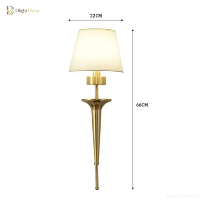 LED Copper Wall Sconce | Bedroom &amp; Bedside Lighting