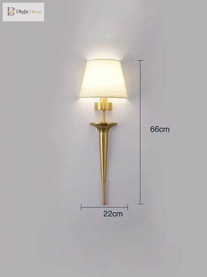 LED Copper Wall Sconce | Bedroom &amp; Bedside Lighting