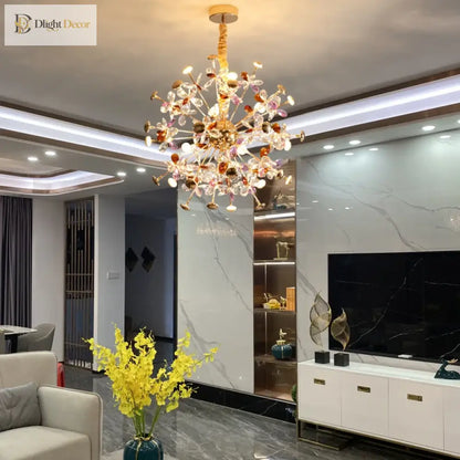 LED Crystal Chandelier | Modern Dining Room Lighting