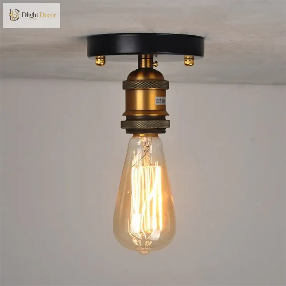 LED Industrial Vintage Ceiling Light | Bedroom Lighting
