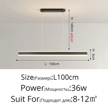 LED Minimalist Chandelier | Dining Room Home Lighting