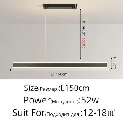 LED Minimalist Chandelier | Dining Room Home Lighting