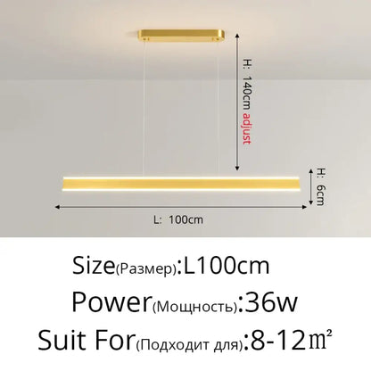 LED Minimalist Chandelier | Dining Room Home Lighting