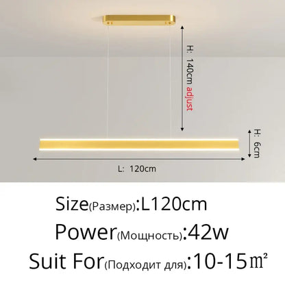 LED Minimalist Chandelier | Dining Room Home Lighting