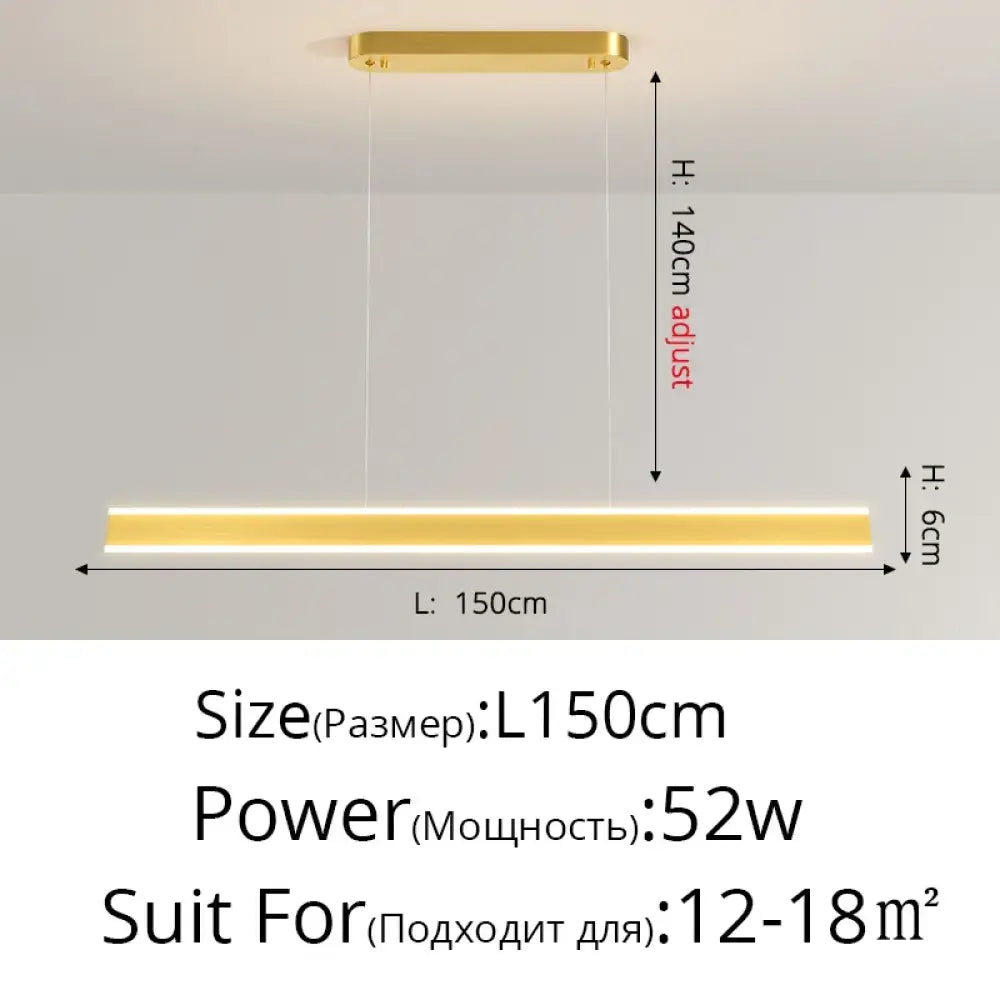 LED Minimalist Chandelier | Dining Room Home Lighting