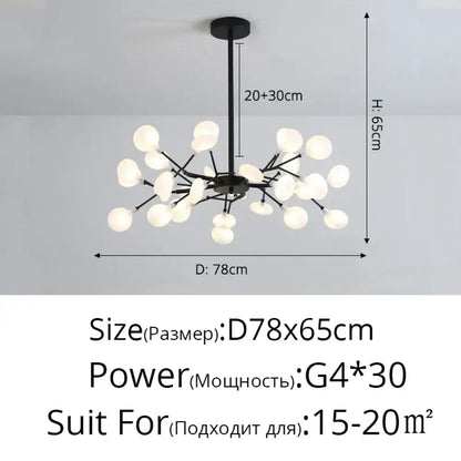 LED Minimalist Modern Gold Chandelier | Bedroom Lighting