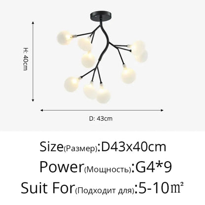 LED Minimalist Modern Gold Chandelier | Bedroom Lighting