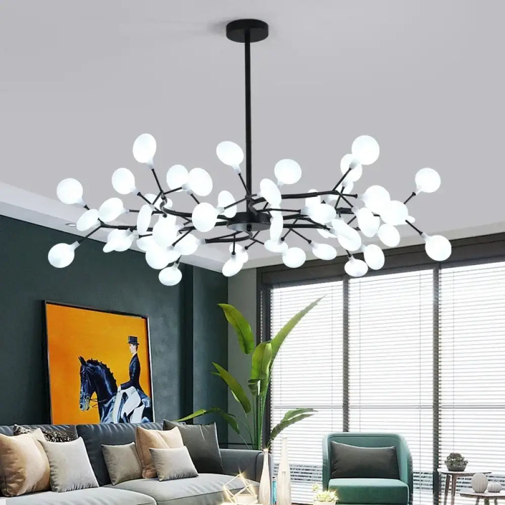 LED Minimalist Modern Gold Chandelier | Bedroom Lighting