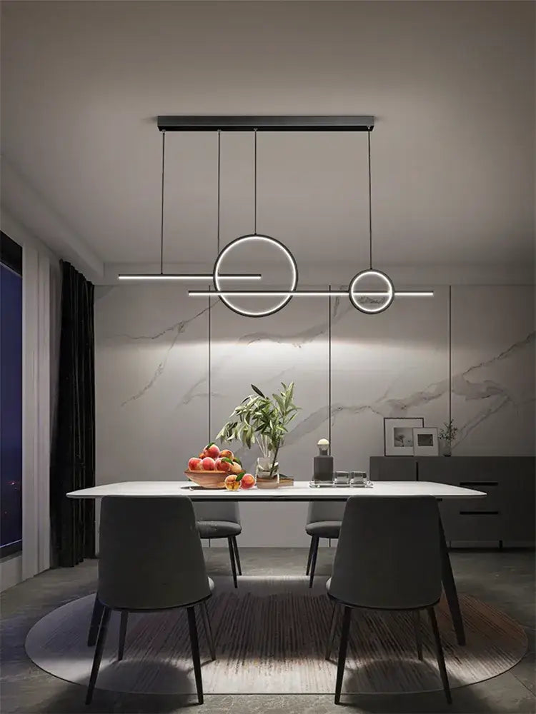 LED Minimalist Signature Chandelier | Dining Room Lighting
