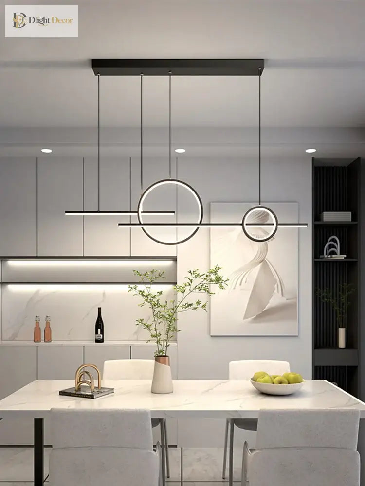 LED Minimalist Signature Chandelier | Dining Room Lighting