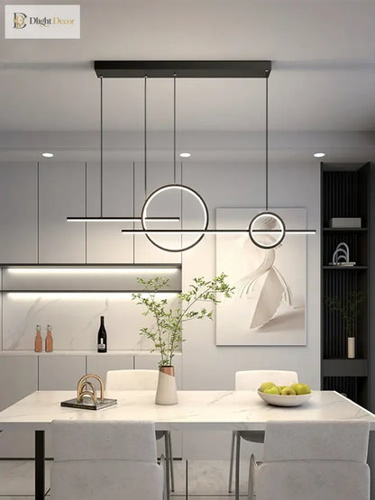 LED Minimalist Signature Chandelier | Dining Room Lighting