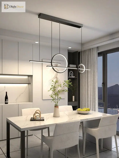 LED Minimalist Signature Chandelier | Dining Room Lighting